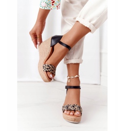 Sandales Compensées En Cuir Maciejka L4869-01 Noir le noir 4