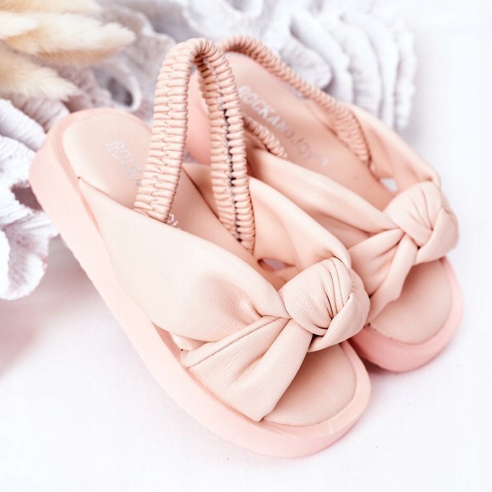 FR1 Sandales Enfant Avec Côtelé Rose Bubble Gum 2