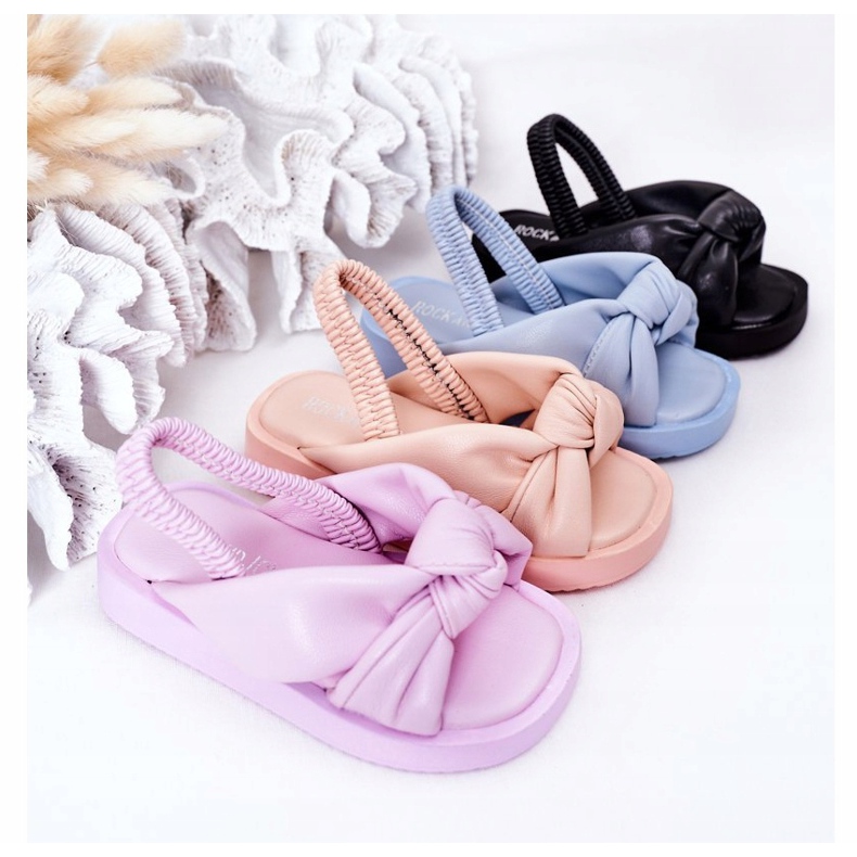 FR1 Sandales Enfant Avec Côtelé Rose Bubble Gum 1