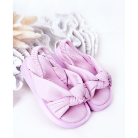 FR1 Sandales Enfant Avec Côtelé Violet Bubble Gum 2