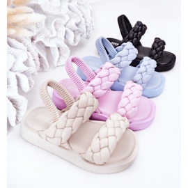 FR1 Sandales pour enfants avec Cutie-Pie côtelé noir 1