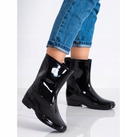 SHELOVET Bottes de pluie laquées classiques noir 2