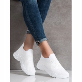 Sweet Shoes Baskets décontractées à enfiler blanc 1