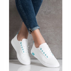 SHELOVET Baskets ajourées blanche 1