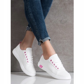 SHELOVET Baskets ajourées blanche 1
