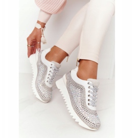 Baskets Compensées À Paillettes Lu Boo Gris 1