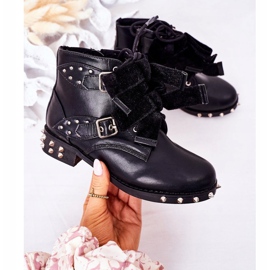 Bottes Chaudes Enfant À Clous Lu Boo Noir le noir 1