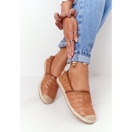 Espadrilles Sur Paille Lu Boo Semelle Marron brun 2 Espadrilles Sur Paille Lu Boo Semelle Marron brun 2