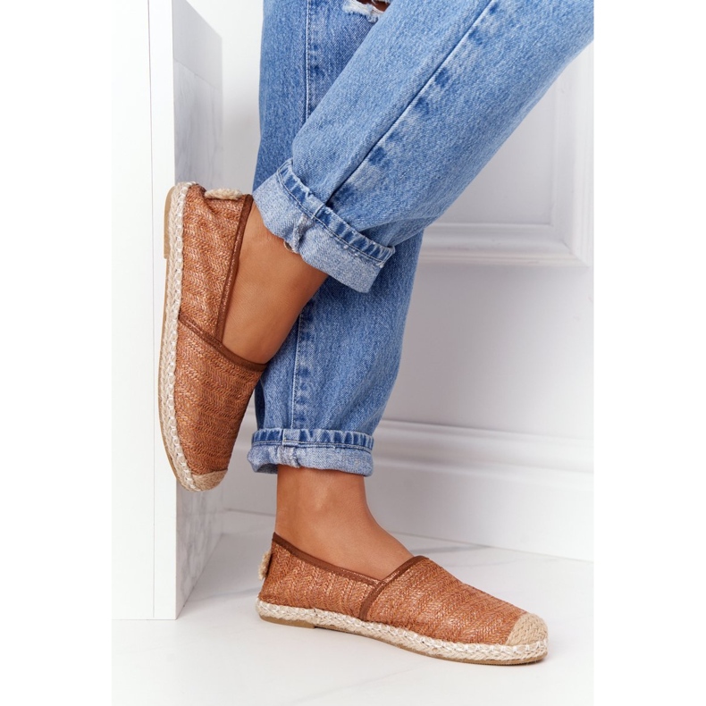 Espadrilles Sur Paille Lu Boo Semelle Marron brun 1 Espadrilles Sur Paille Lu Boo Semelle Marron brun 1