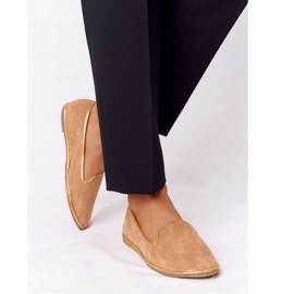 Mocassins Femme en Daim Lu Boo Camel brun 2