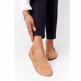 Mocassins Femme en Daim Lu Boo Camel brun 3