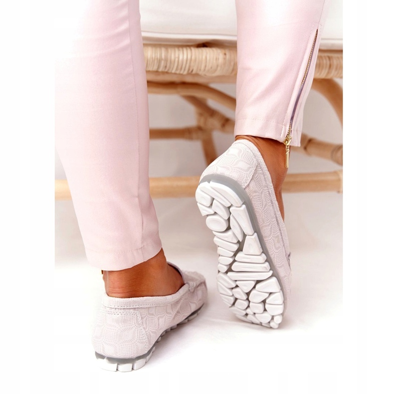 Mocassins écologiques en cuir Rio Flore gris 4