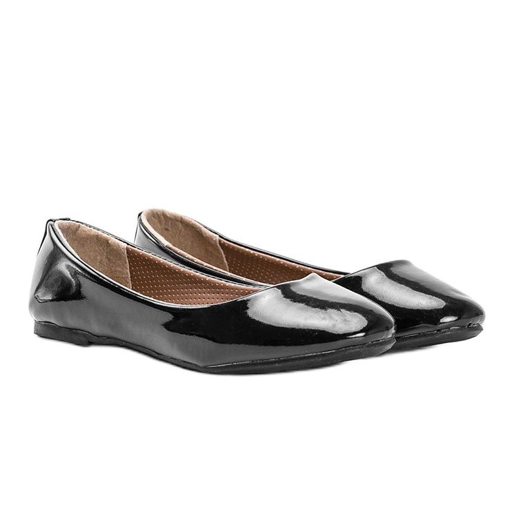 Ballerines Sixth Avenue laquées noires le noir 1