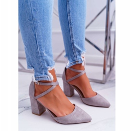 PS1 Escarpins à Talons Pour Femmes En Spitz Grey Cosmo gris 1 PS1 Escarpins à Talons Pour Femmes En Spitz Grey Cosmo gris 1