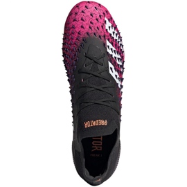 Chaussures de foot Adidas Predator Freak.1 L Fg M FW7244 blanc, noir, rose noir 1