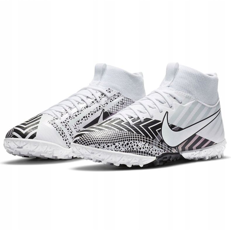 Chaussure de football Nike Mercurial Superfly 7 Academy Mds Tf Jr BQ5407 110 blanc, blanc, noir blanche 1