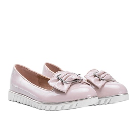 Mocassins laqués beige à nœud Nemesise 1 Mocassins laqués beige à nœud Nemesise 1