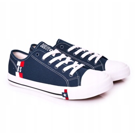 Baskets homme Big Star HH174326 bleu marine 4