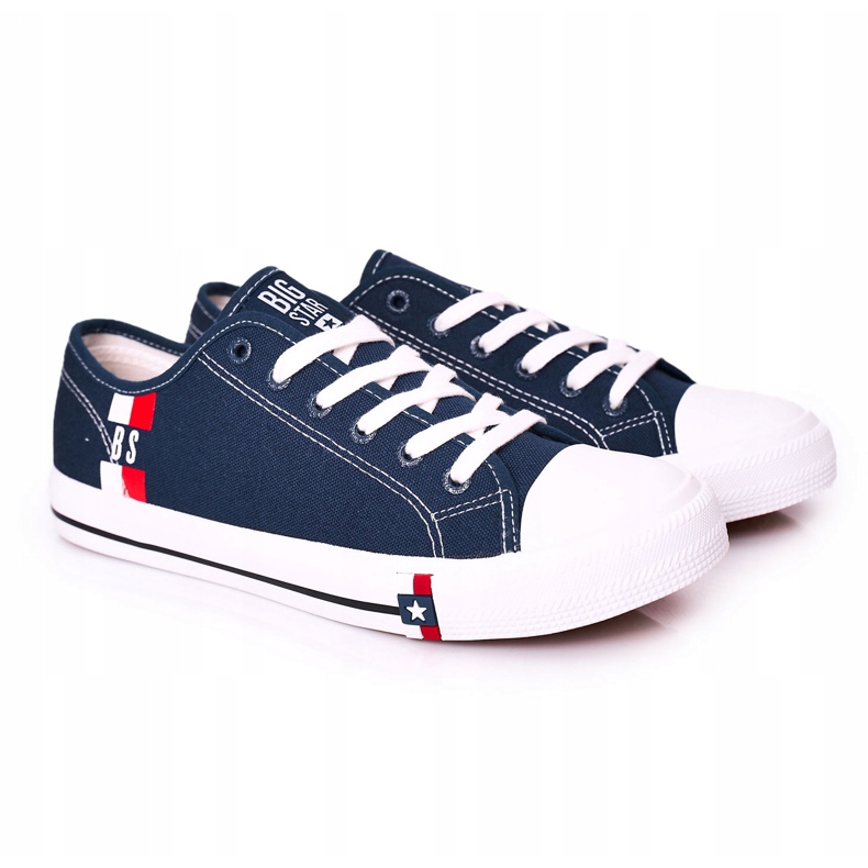 Baskets homme Big Star HH174326 bleu marine 4