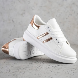 SHELOVET Baskets classiques à rayures blanche 1