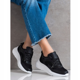 Sweet Shoes Baskets à paillettes le noir 1