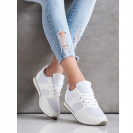 SHELOVET Chaussures de sport avec maille blanc 2