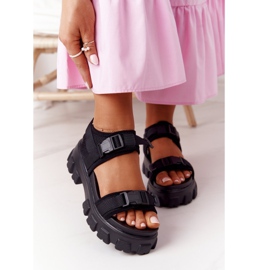 PS1 Sandales On The Massive Black Platform Fly High noir 2