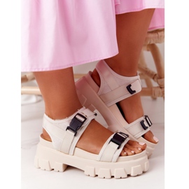 PS1 Sandales On The Massive Platform Beige Fly High 7