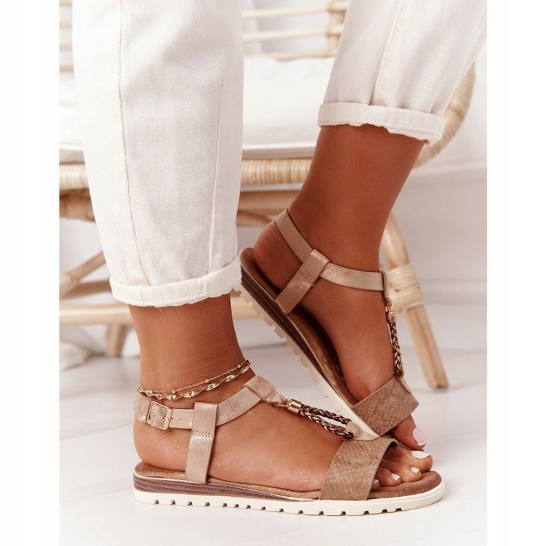 PE1 Sandales plates Willow cuivre pour femme 1 PE1 Sandales plates Willow cuivre pour femme 1