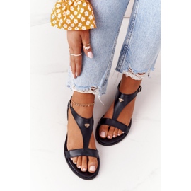 Sandales Cuir Femme Nicole 2648 Noir le noir 1