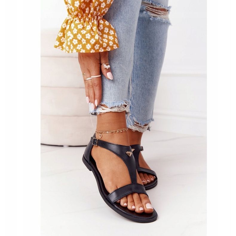 Sandales Cuir Femme Nicole 2648 Noir le noir 2 Sandales Cuir Femme Nicole 2648 Noir le noir 2