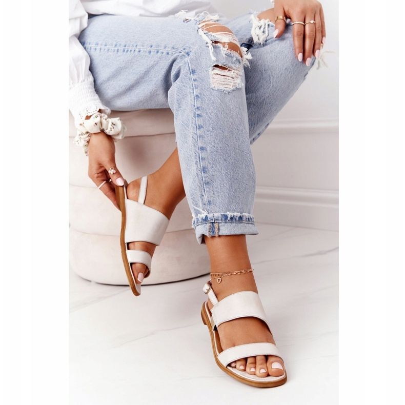 Maciejka 05167-25 Sandales en cuir doré d'or 2 Maciejka 05167-25 Sandales en cuir doré d'or 2