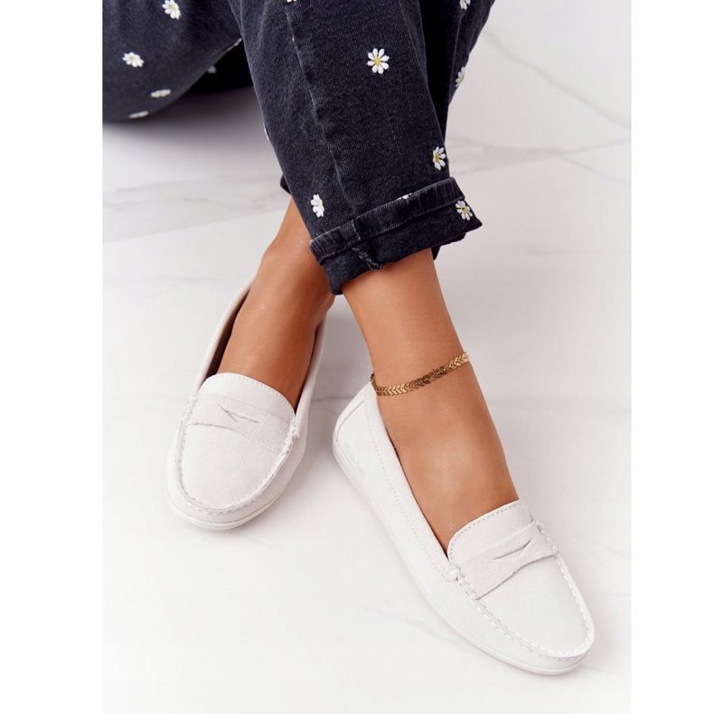 Mocassins Femme En Daim Big Star HH274665 Ecru beige 1