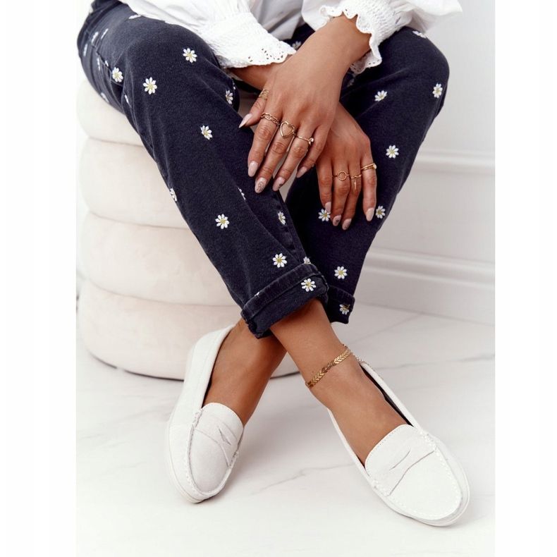 Mocassins Femme En Daim Big Star HH274665 Ecru beige 2