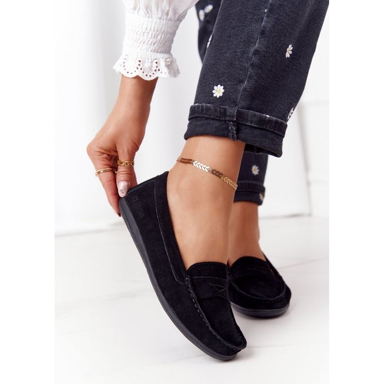 Mocassins En Daim Femme Big Star HH274662 Noir 2