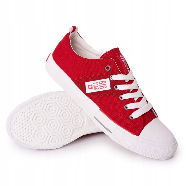 Baskets Big Star HH174040 rouges pour hommes 3