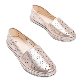 Espadrilles ajourées dorées Winnie d'or 2
