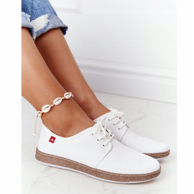 Espadrilles À Lacets Femme Big Star FF276043 Blanc blanche 1