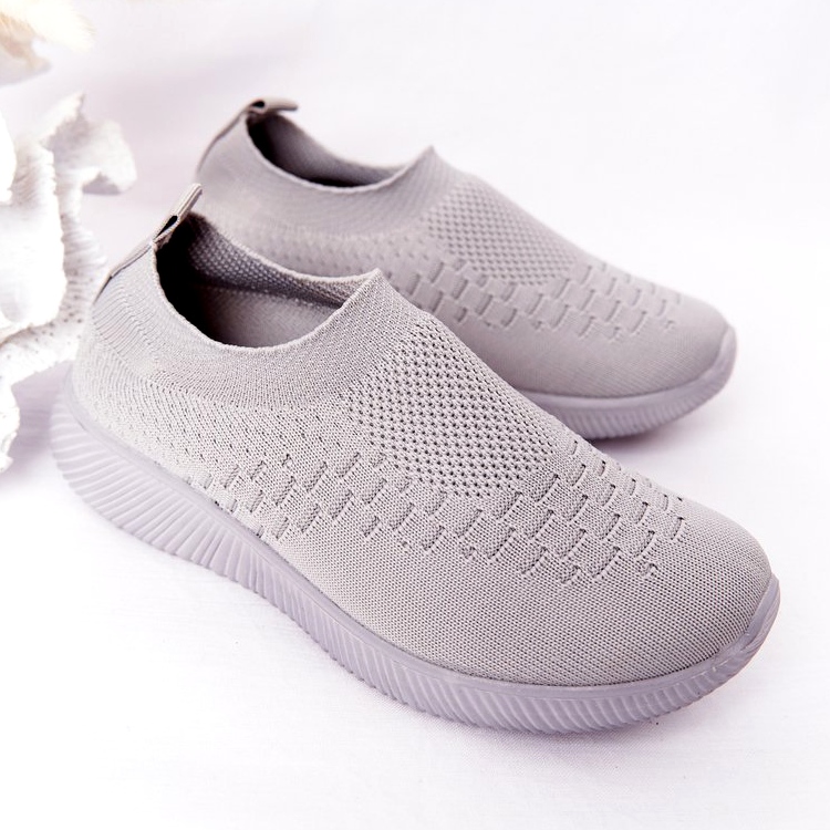 EVE Chaussures de sport pour enfants Slip-On Grey School Trip gris 2
