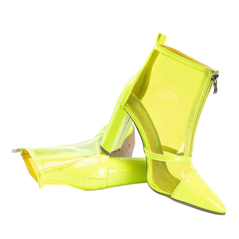 Bottes sur le poteau avec une tige Kiki transparente jaune 1