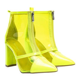 Bottes sur le poteau avec une tige Kiki transparente jaune 2
