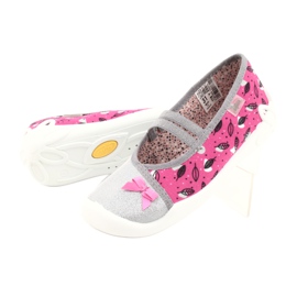 Chaussures pour enfants Befado 116Y288 rose argent gris 4