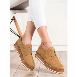 Corina Chaussures en daim sur la plateforme brun 3