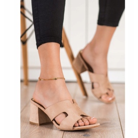 Pantoufles VINCEZA beige 1