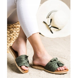 Slippers en daim VINCEZA vert 3