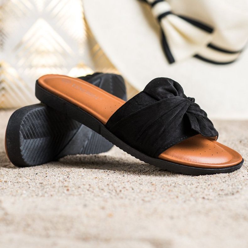 Sandales en daim Vinceza noir 1