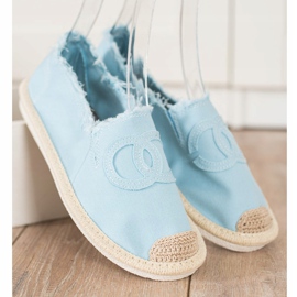 SHELOVET Espadrilles textiles bleu 1 SHELOVET Espadrilles textiles bleu 1