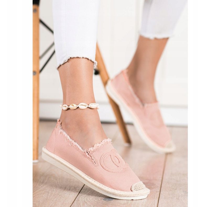 SHELOVET Espadrilles textiles rose 2 SHELOVET Espadrilles textiles rose 2