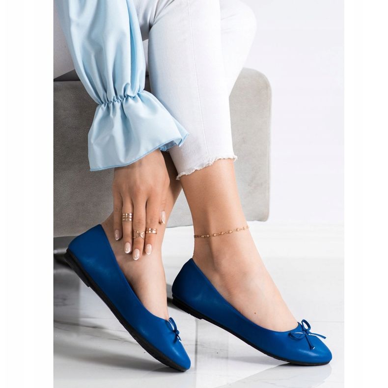 Diamantique Ballerines classiques bleu 1