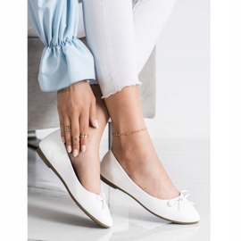 Diamantique Ballerines classiques blanc 2